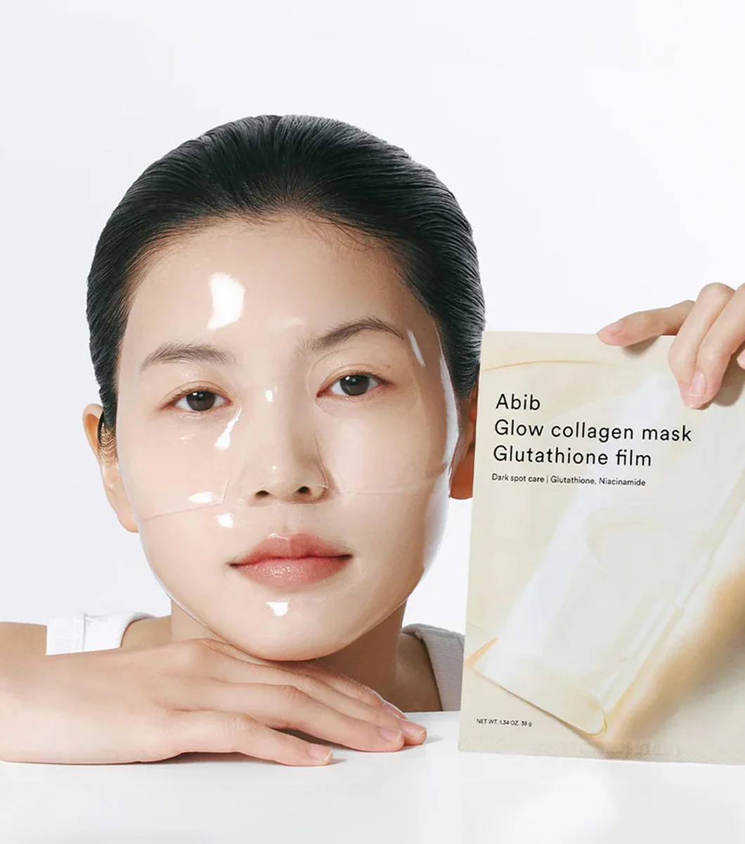 ABIB Glow Collagen Mask Glutathione Film 1u – Mascarilla Iluminadora y Antiedad con Glutatión y Colágeno - Image 3