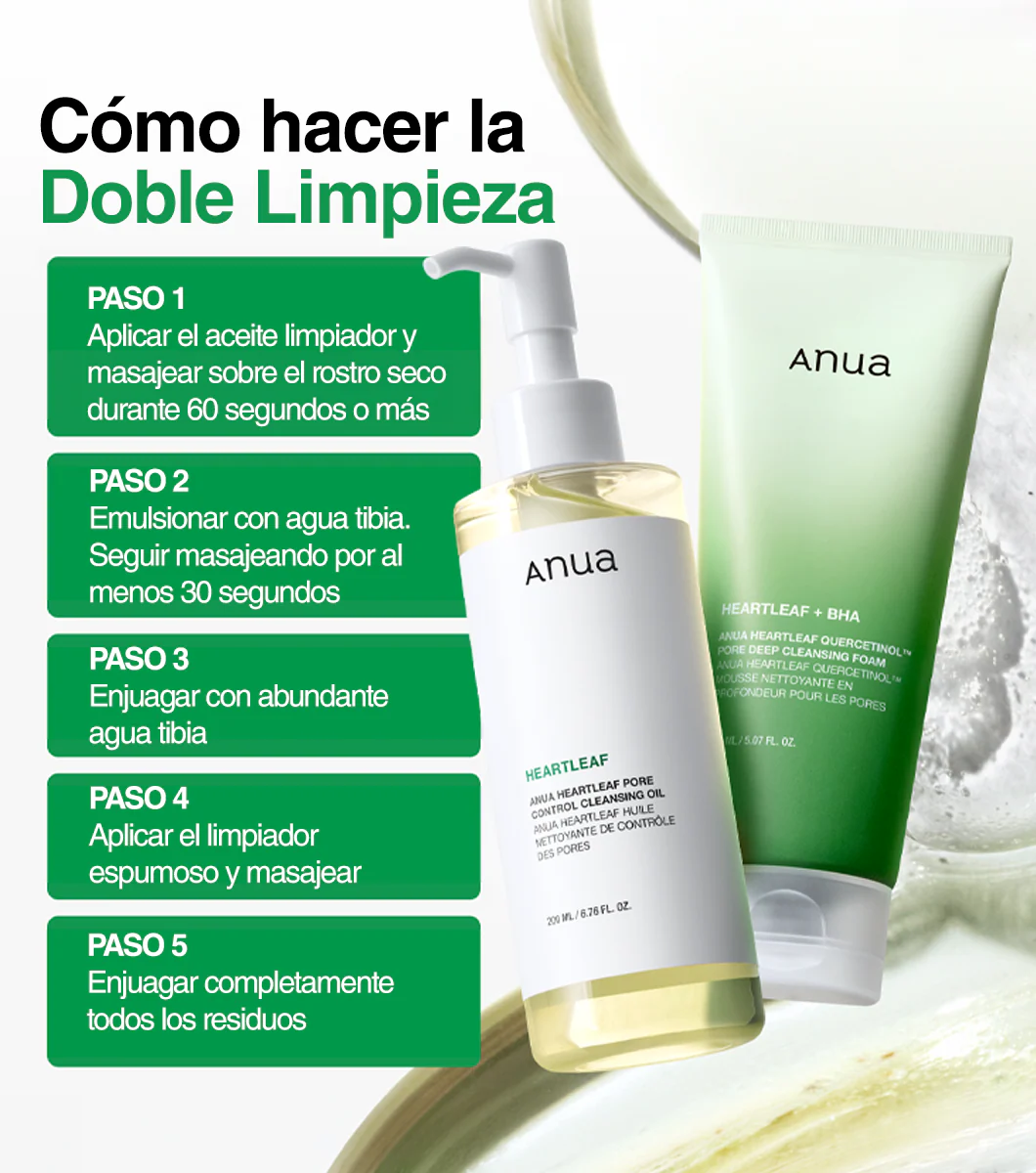ANUA Double Cleansing Duo Set 2u - Set de Doble Limpieza Facial con Heartleaf y Quercetinol - Image 5