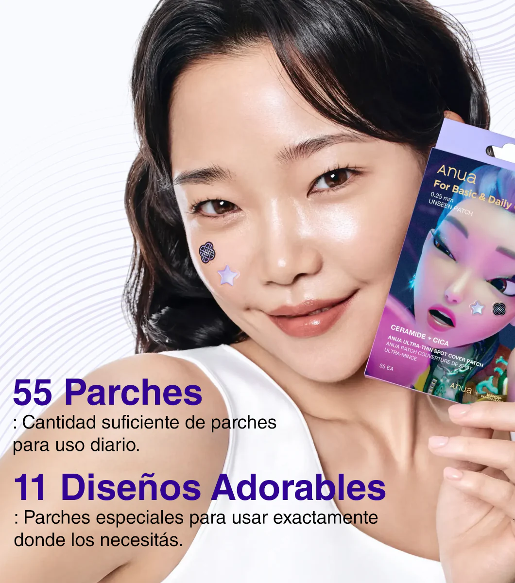 ANUA ULTRA-THIN SPOT COVER PATCH 55 uds. - Parches Hidrocoloides para Imperfecciones con Heartleaf y Ácido Salicílico - Image 8