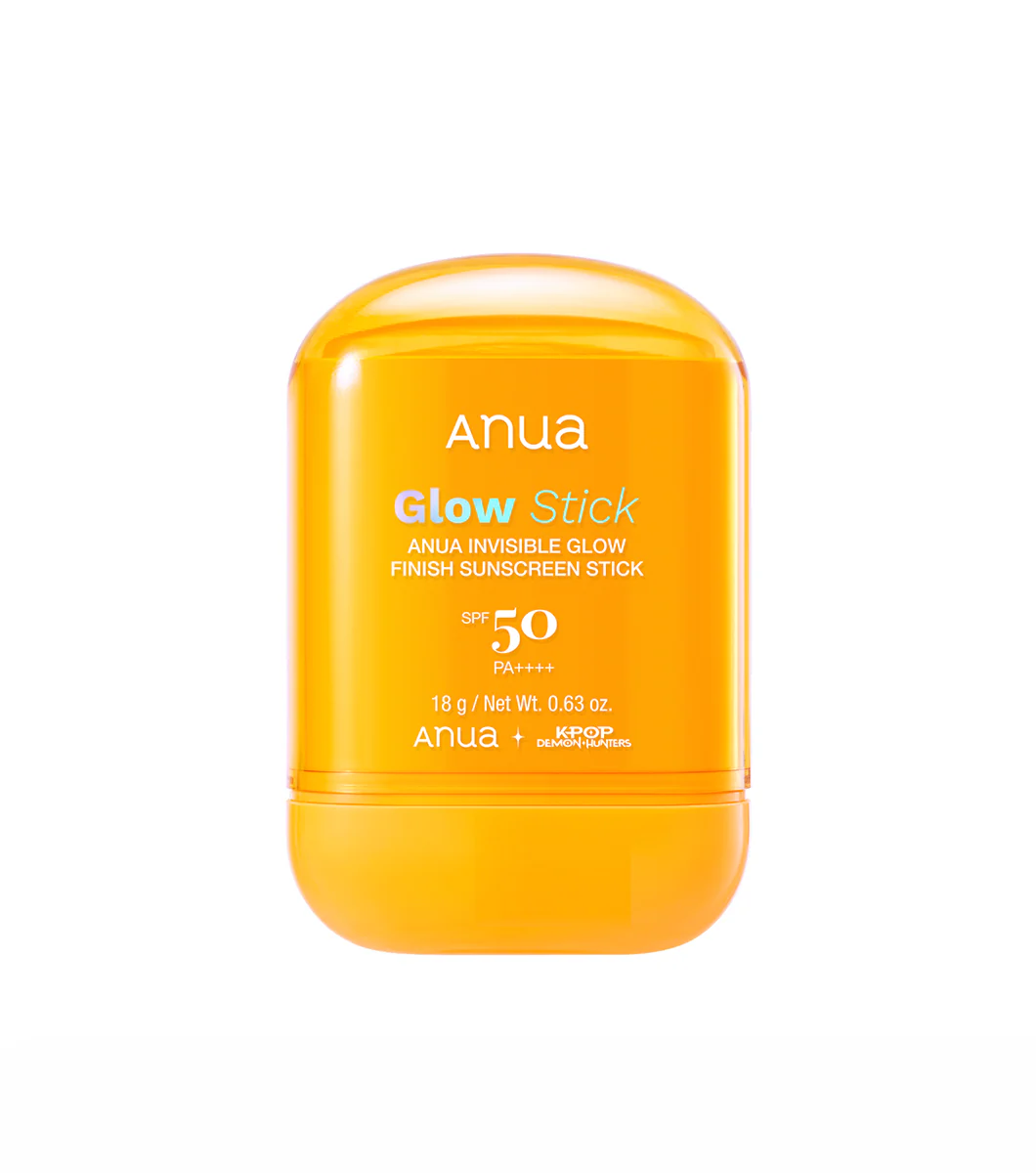 ANUA Invisible Glow Finish Sunscreen Stick 18g - Protector Solar en Barra Transparente con Ácido Hialurónico y Acabado Glow