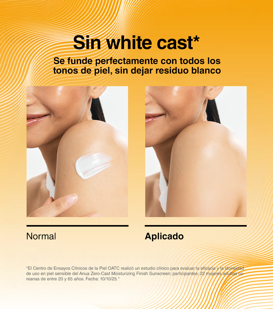ANUA Zero-Cast Moisturizing Finish Sunscreen 50ml - Protector Solar Hidratante Efecto Invisible con Ácido Hialurónico y Niacinamida - Image 8