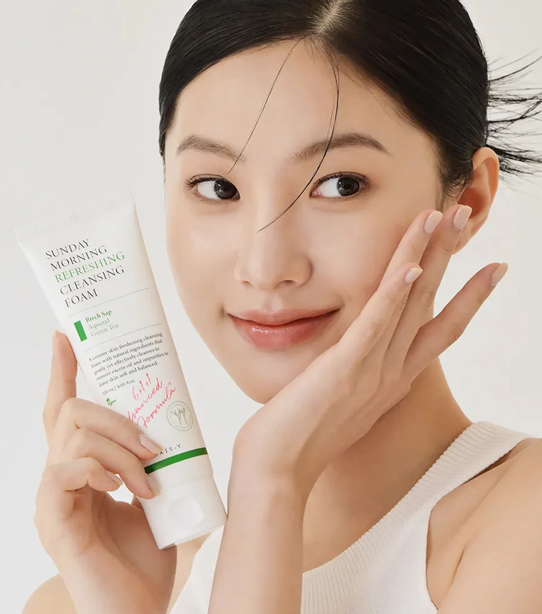 AXIS-Y Sunday Morning Refreshing Cleansing Foam 120ml – Limpiador Facial Espumoso pH 5.5 con Aquaxyl - Image 3