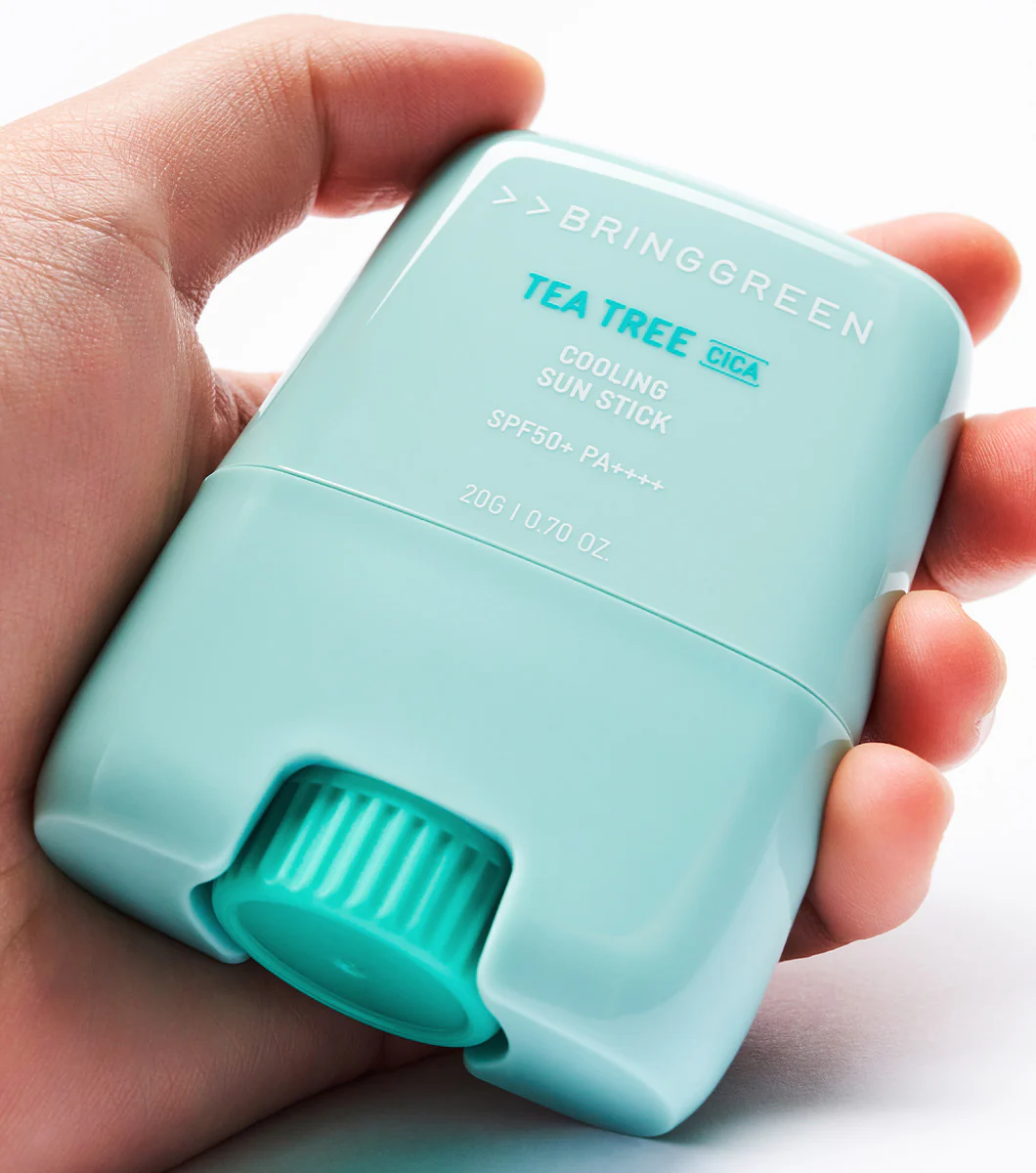 BRING GREEN | Tea Tree Cica Cooling Sun Stick 20g – Protector Solar Calmante en Barra SPF50+ con Árbol de Té y Cica. - Image 3