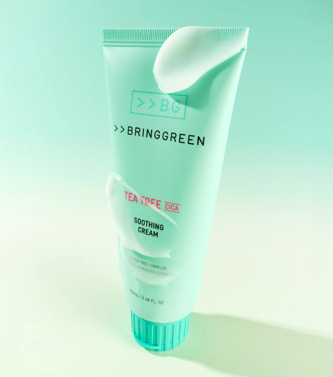 BRING GREEN | Tea Tree Cica Soothing Cream+ 100ml – Crema Calmante e Hidratante con Árbol de Té y Cica. - Image 2