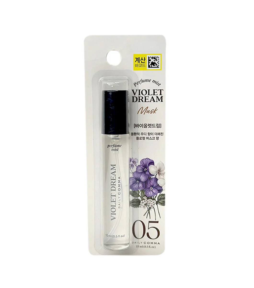 DAILY COMMA Aroma Perfume Mist 15ml – Fragancia Portátil Unisex con Notas de Almizcle Blanco - Image 4