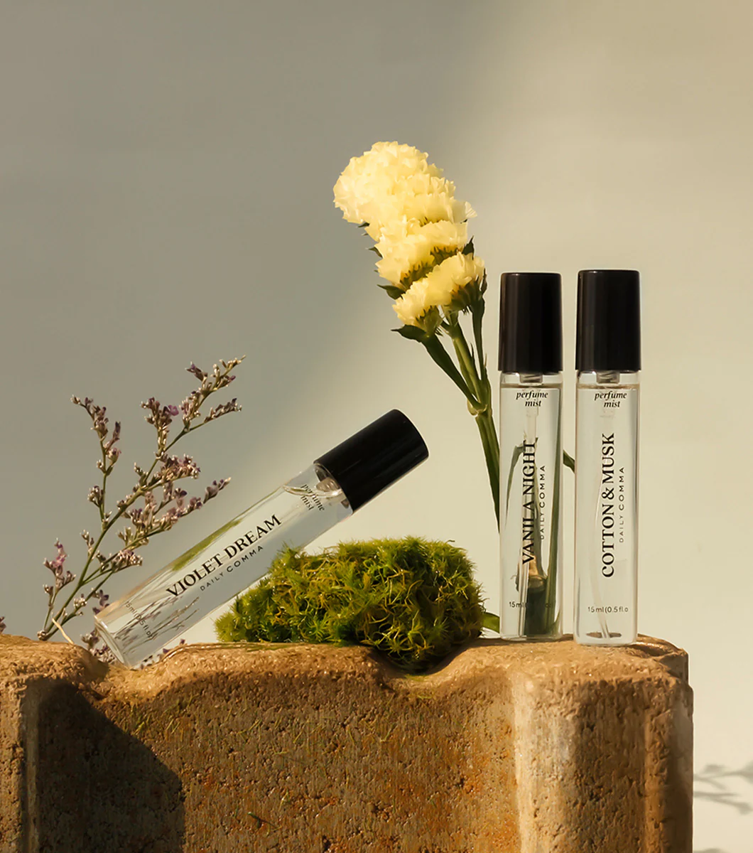 DAILY COMMA Aroma Perfume Mist 15ml – Fragancia Portátil Unisex con Notas de Almizcle Blanco - Image 8