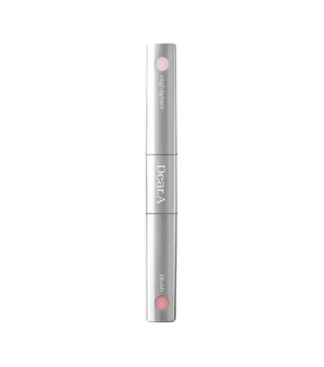 DEAR.A | Blush & Beam Dual Stick 8g – Rubor e Iluminador Dual con Ceramidas y Manteca de Karité.
