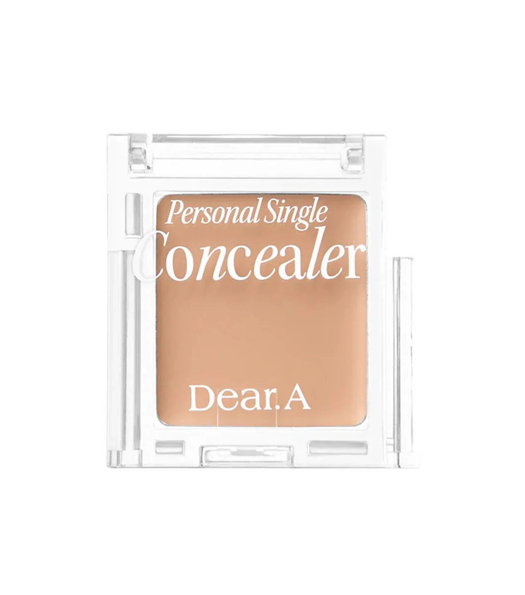 DEAR.A | Personal Single Concealer 8g – Corrector de Alta Cobertura con Escualano y Centella Asiática.
