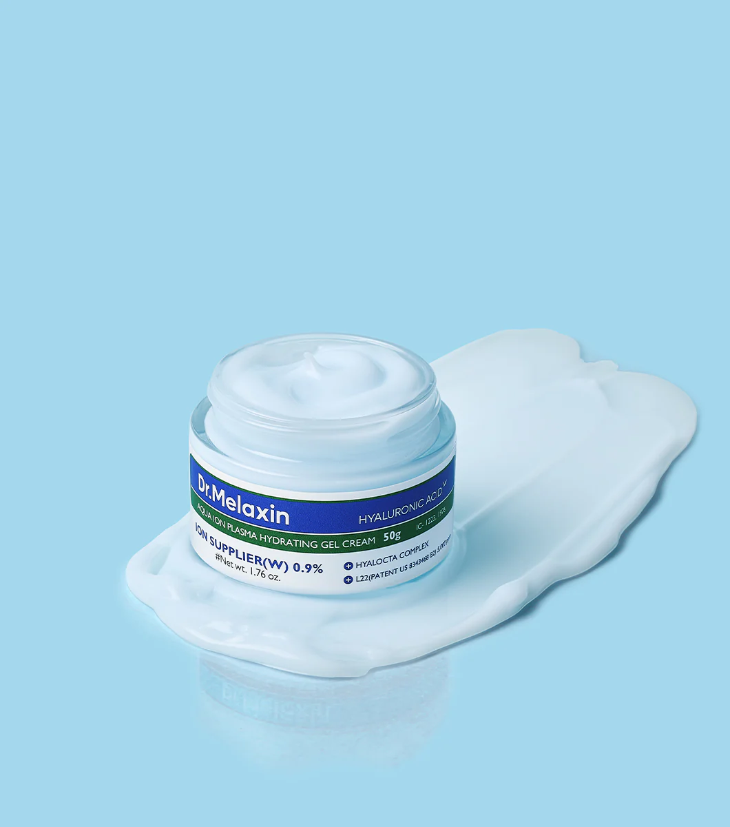 DR. MELAXIN Aqua Ion Plasma Gel Cream 50ml – Crema Gel Hidratante y Calmante con Ácido Hialurónico y Niacinamida - Image 4