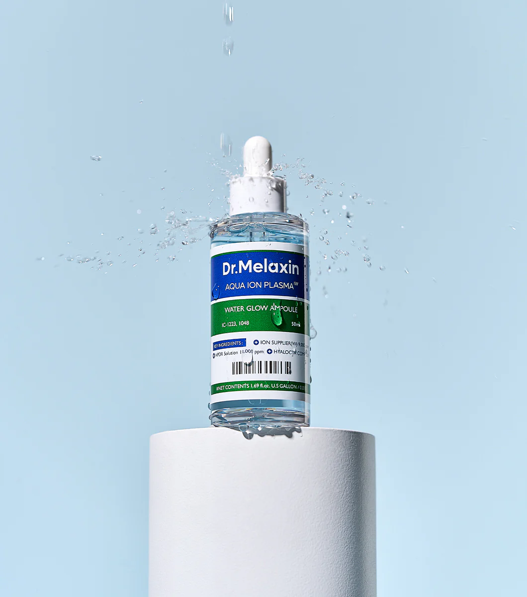 DR. MELAXIN Aqua Ion Plasma Water Glow Ampoule 50ml – Serum Hidratante de Brillo Natural con Ácido Hialurónico y Niacinamida - Image 2