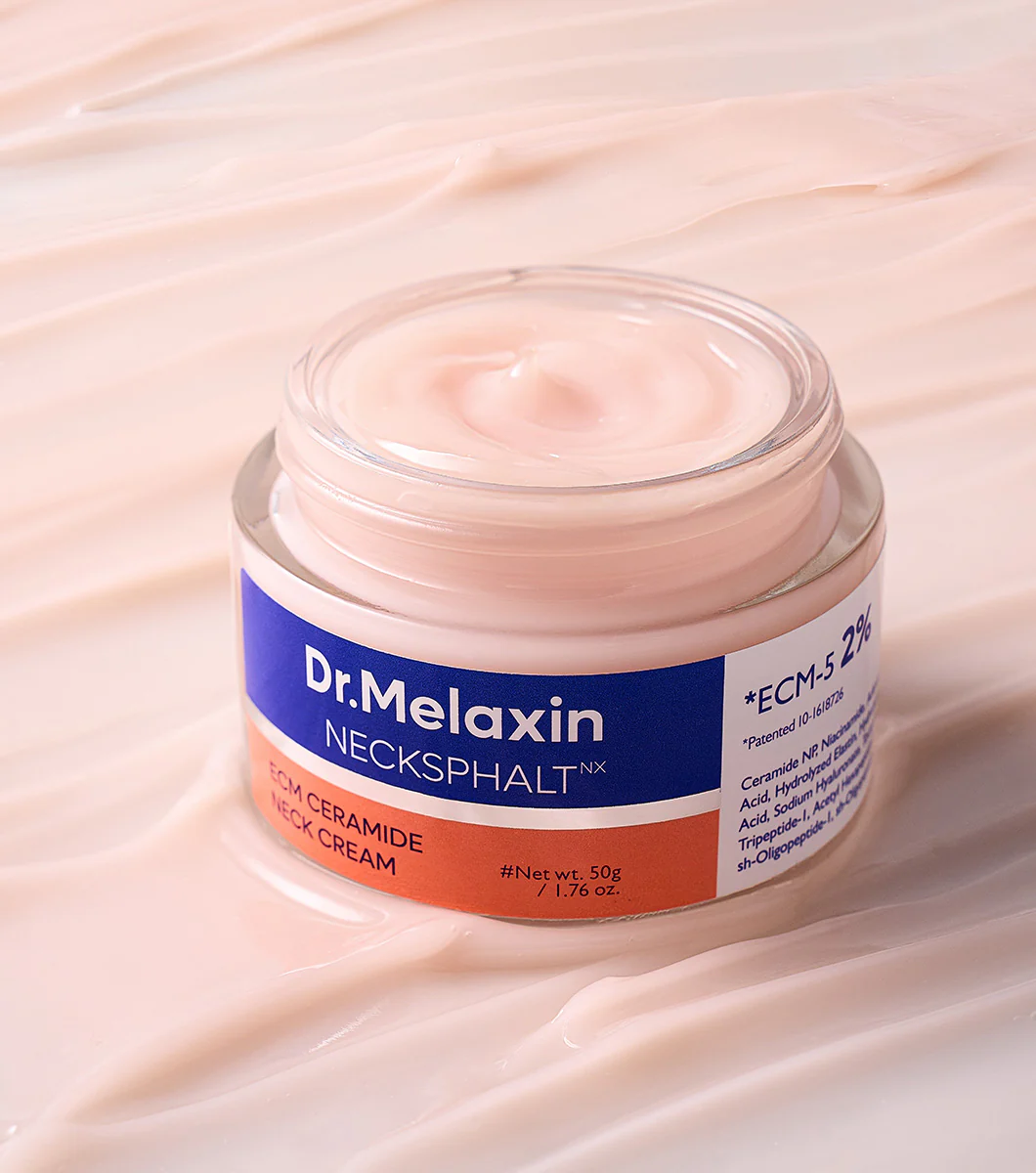 DR. MELAXIN Necksphalt ECM Ceramide Neck Cream 50ml – Crema Reafirmante para Cuello con Péptidos, Ceramidas y EGF - Image 4