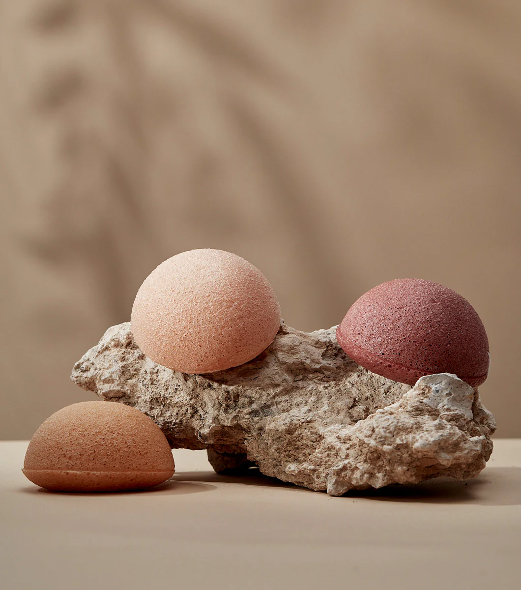 KONJAC | Esponja Facial Arcilla Rosa Francés - Image 3