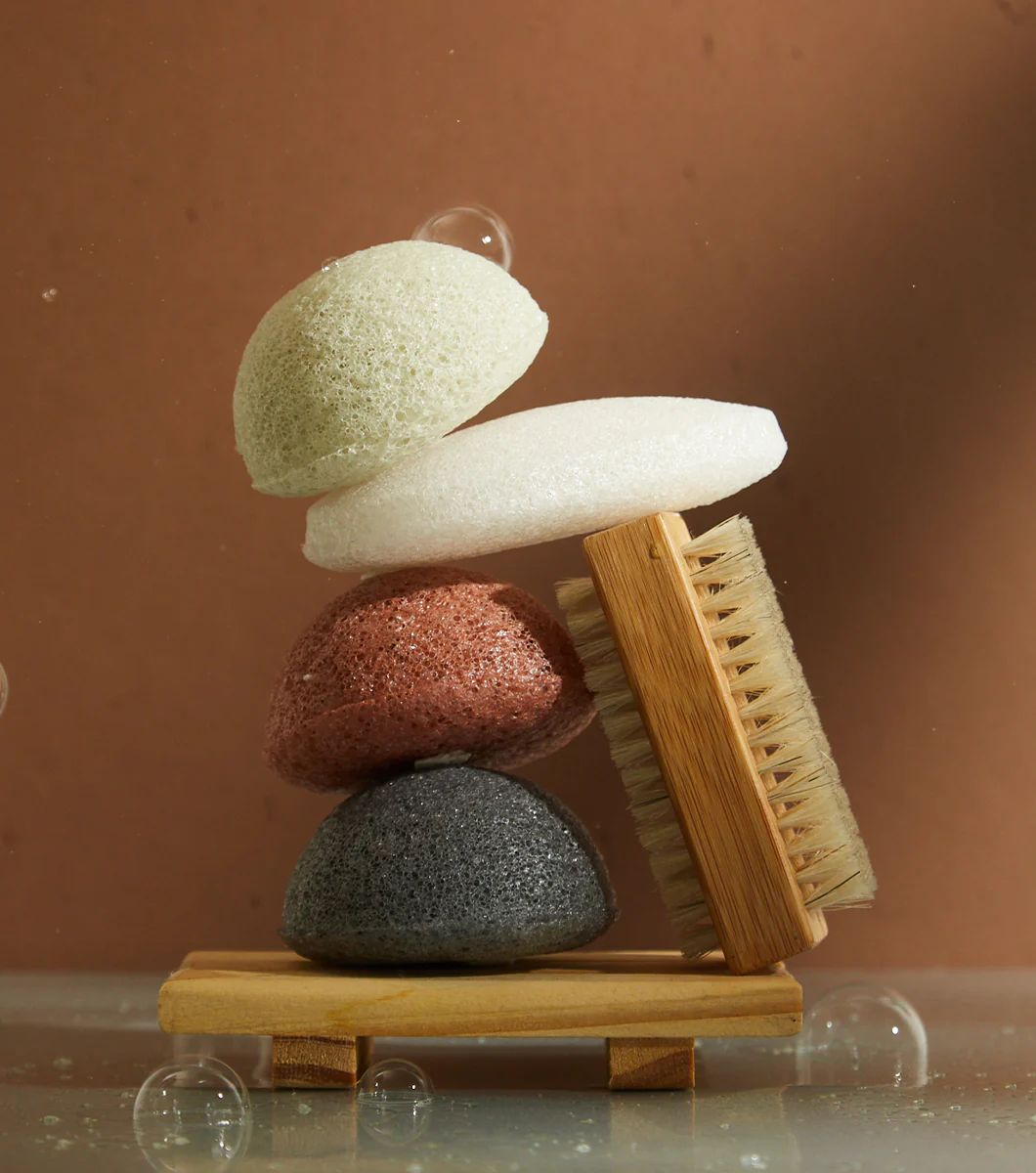 KONJAC | Esponja Facial Arcilla Verde Francés - Image 2