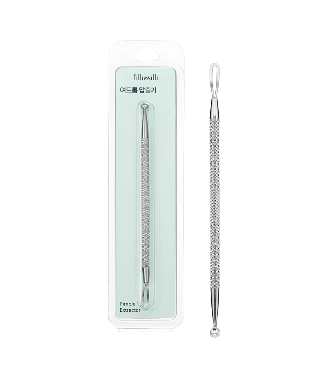 FILLIMILLI Pimple Extractor 1 pza – Extractor de Comedones e Imperfecciones con Acero Inoxidable Higiénico