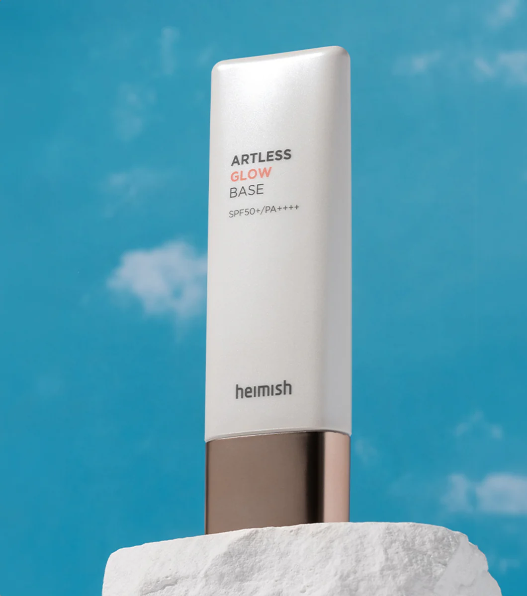 HEIMISH Artless Glow Base 40ml – Primer Iluminador y Protector Solar con Escaramujo - Image 2
