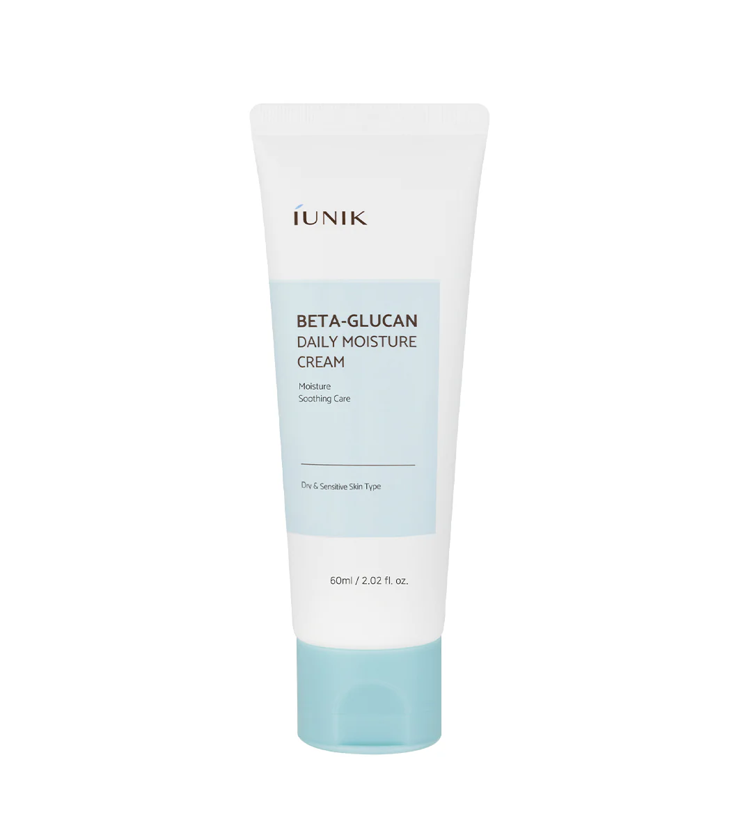 IUNIK Beta Glucan Daily Moisture Cream 60ml – Crema Facial Hidratante Diaria y Reparadora con Beta-Glucano