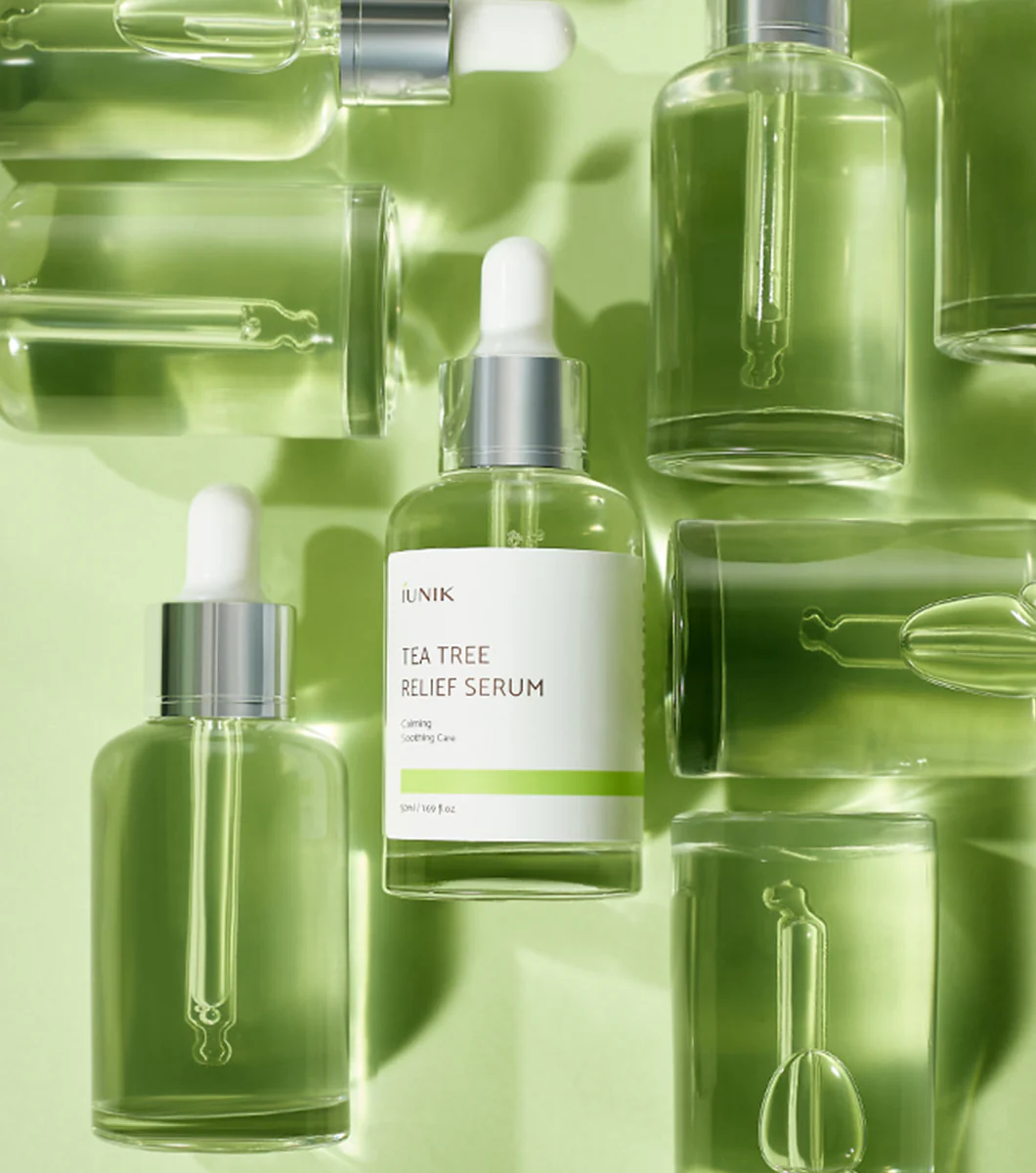 IUNIK Tea Tree Relief Serum 50ml – Sérum Facial Calmante y Antimanchas con Árbol de Té y Centella - Image 2
