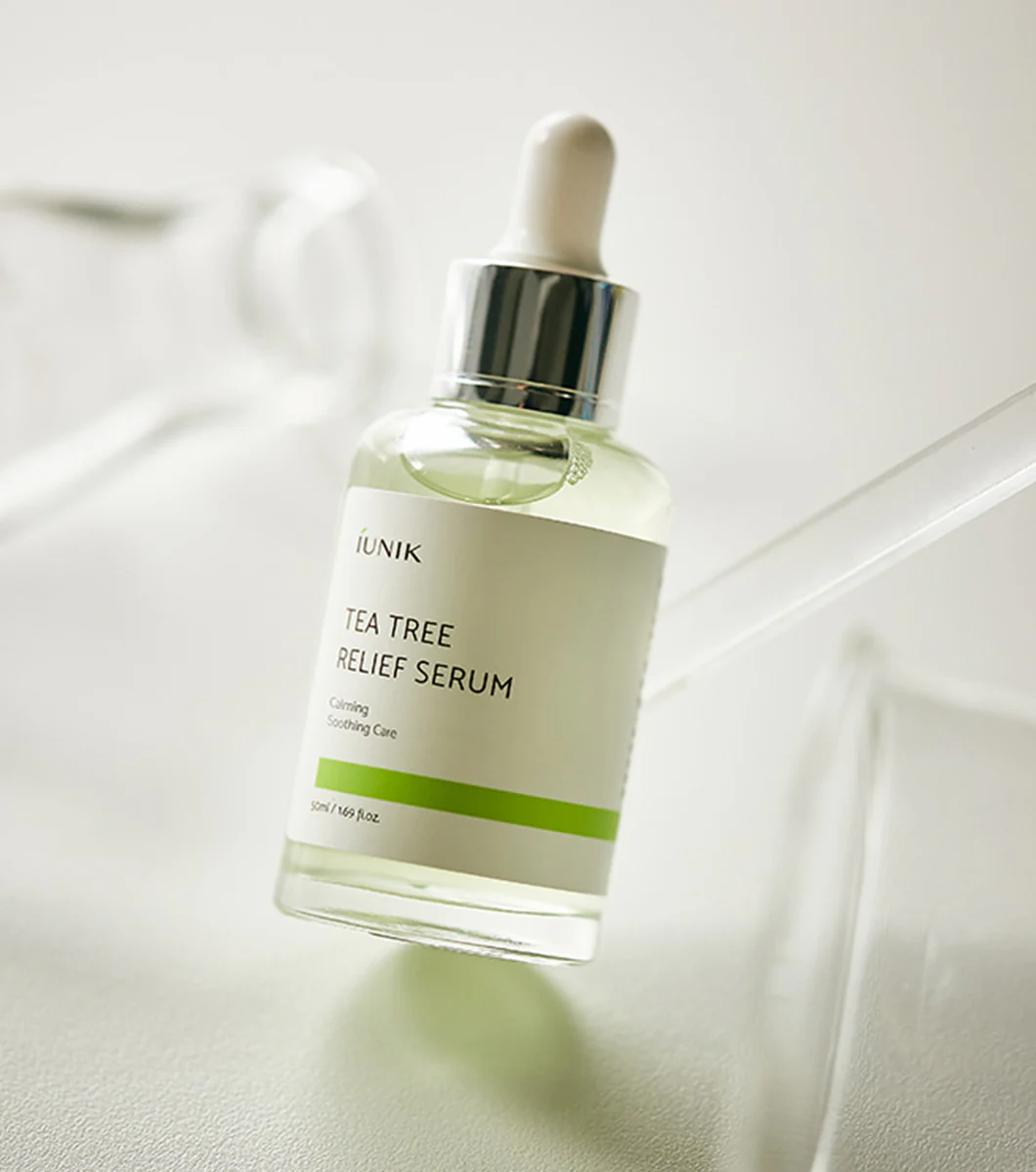 IUNIK Tea Tree Relief Serum 50ml – Sérum Facial Calmante y Antimanchas con Árbol de Té y Centella - Image 4