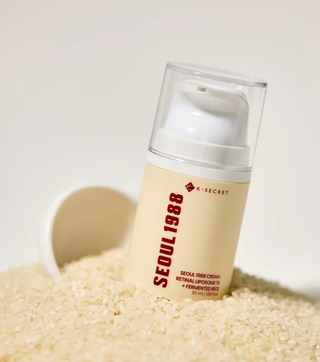 K-SECRET Seoul 1988 Cream: Retinal Liposome 1% + Fermented Rice 50ml – Crema Renovadora Antiedad con Retinal - Image 2