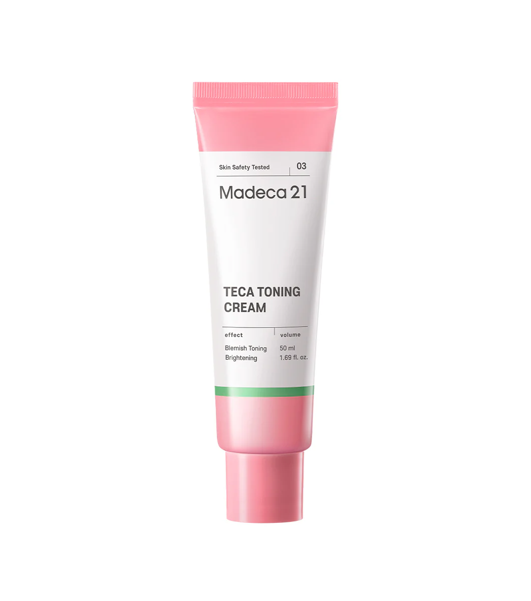 MADECA21 Teca Toning Cream 50ml – Crema Facial Unificadora de Tono e Iluminadora con Niacinamida