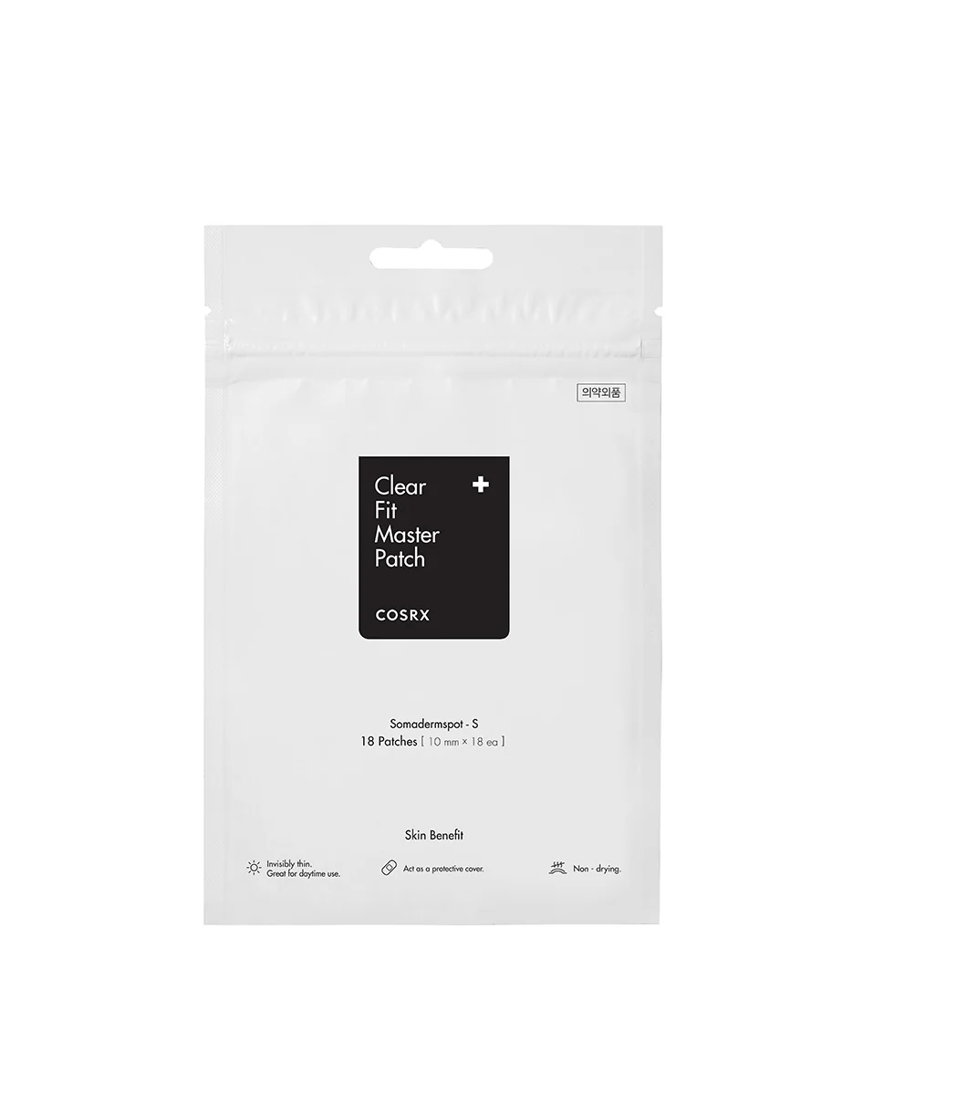COSRX CLEAR FIT MASTER PATCH | Parche para cubrir y tratar acné discretamente, 18u