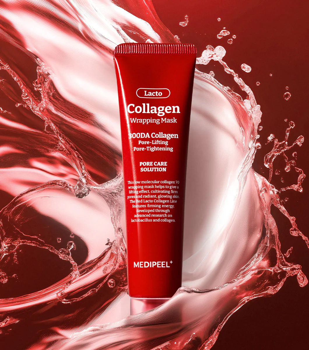 MEDI-PEEL Red Lacto Collagen Wrapping Mask 70ml – Mascarilla Peel-Off de Colágeno de Bajo Peso Molecular - Image 2