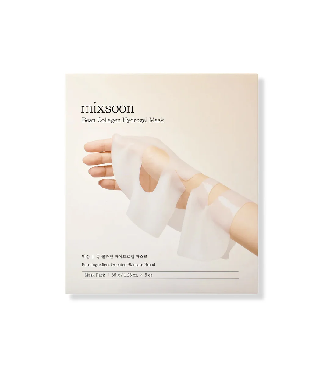 MIXSOON Bean Collagen Hydrogel Mask 1u – Mascarilla Reafirmante de Hidrogel con Colágeno de Bajo Peso Molecular - Image 2