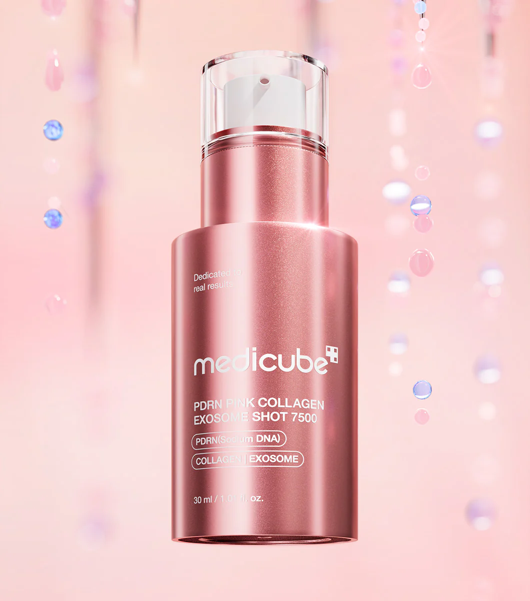 MEDICUBE - PDRN Pink Collagen Exosome Shot Serum (2000 ppm, 30 ml) | Serum de PDRN con micro-agujas - Image 3