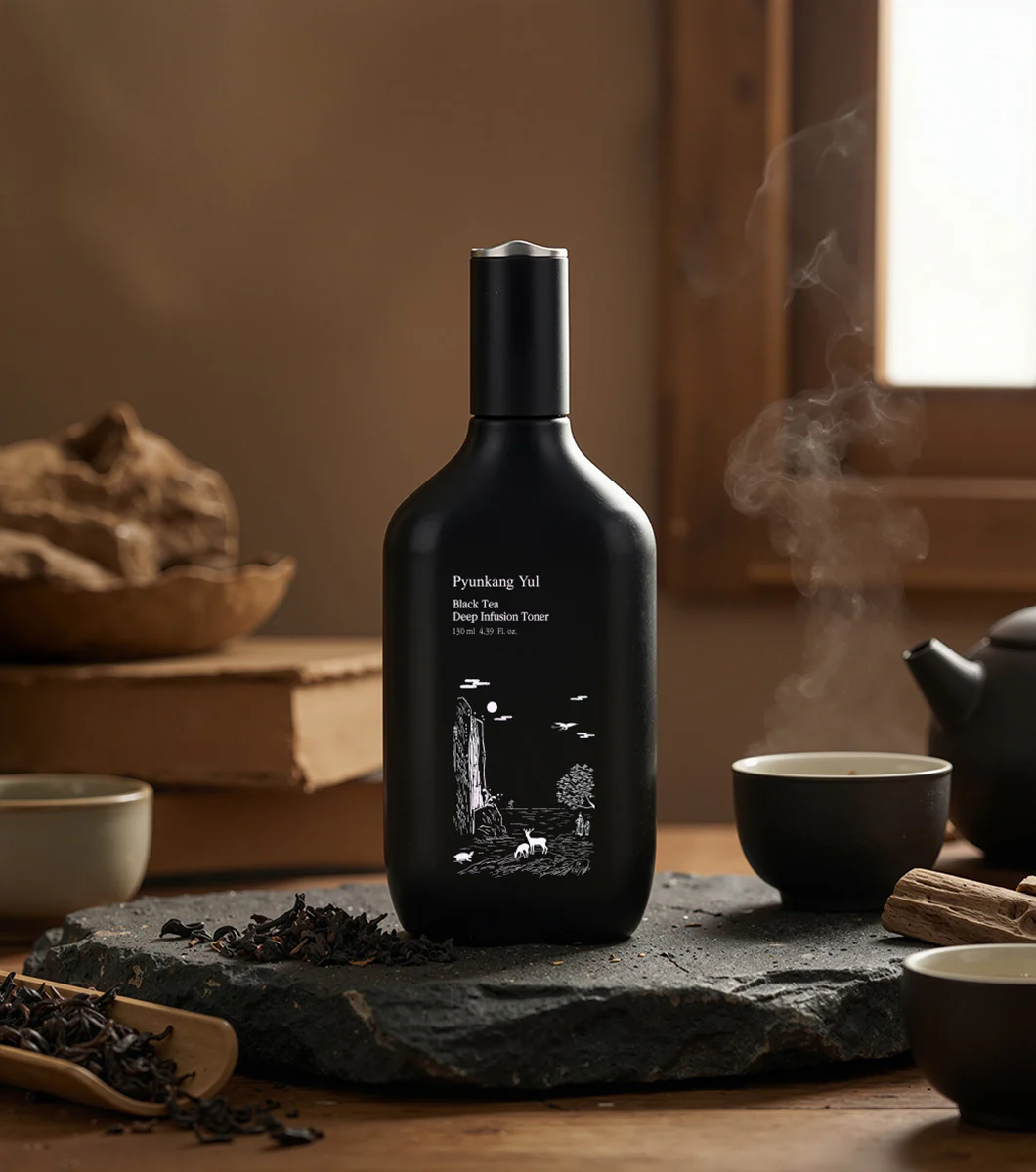 PYUNKANG YUL Black Tea Deep Infusion Toner 130ml – Tónico Facial Revitalizante con Té Negro Fermentado - Image 2