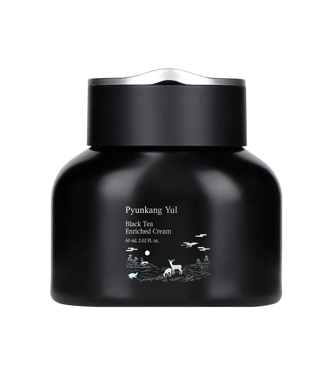 PYUNKANG YUL Black Tea Enriched Cream 60ml – Crema Facial Revitalizante con Té Negro Fermentado