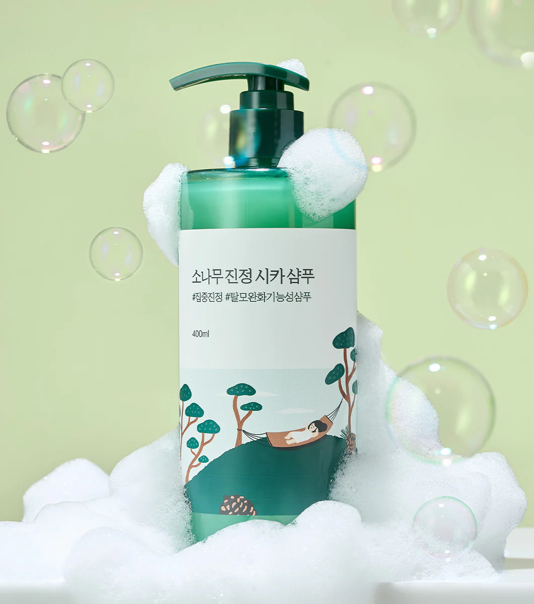 ROUNDLAB Pine Cica Calming Shampoo 400ml – Champú Anticaída y Calmante con Extracto de Pino - Image 3