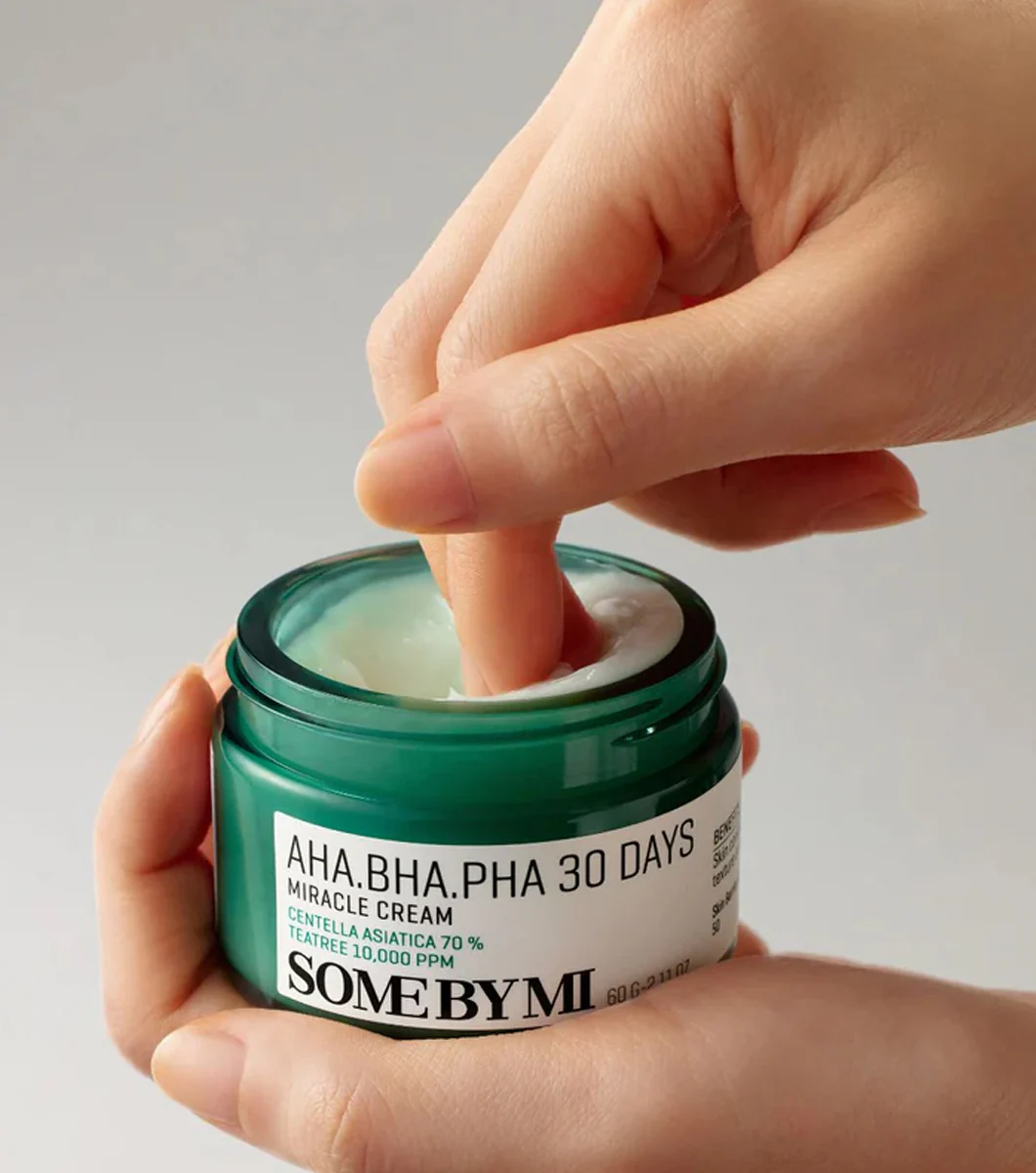 Some By Mi Aha-Bha-Pha 30 Days Miracle Cream 60g – Crema Facial Reparadora Con Ácidos Exfoliantes - Image 3