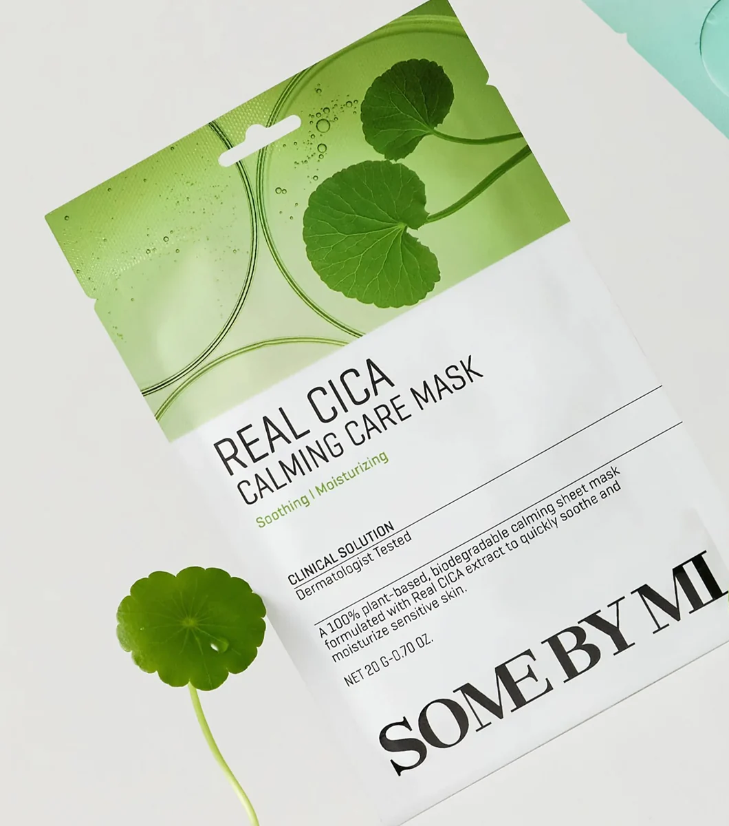 Some By Mi Real Cica Calming Care Mask 20g – Mascarilla Facial Calmante Con Centella Asiática - Image 2