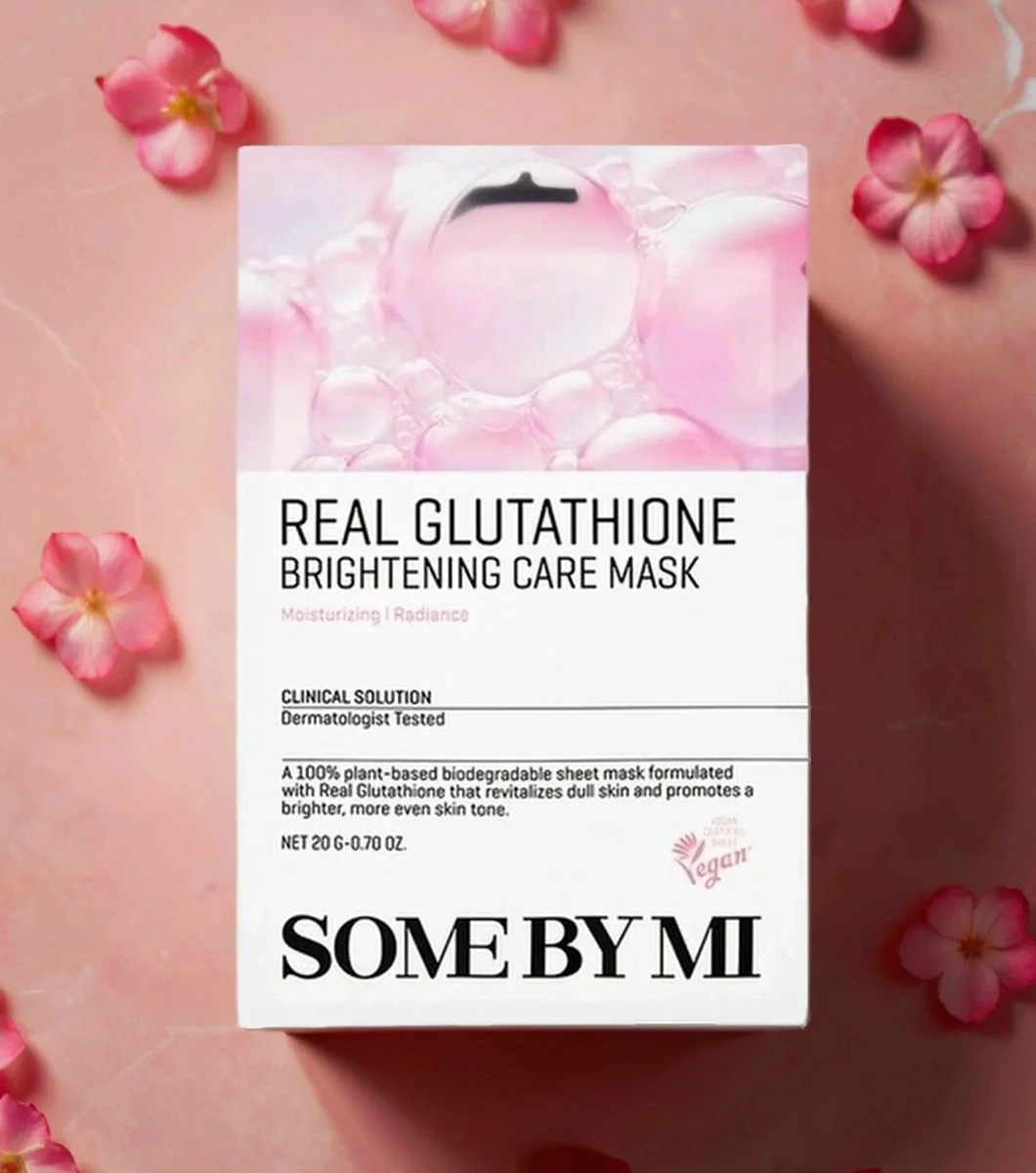 Some By Mi Real Glutathione Brightening Care Mask 20g – Mascarilla Facial Iluminadora Con Glutatión - Image 2