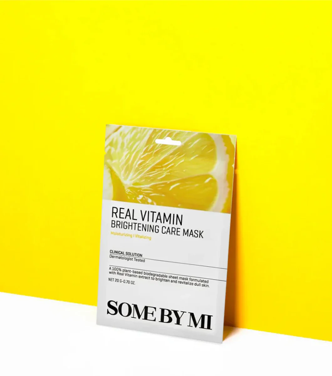 Some By Mi Real Vitamin Brightening Care Mask 20g – Mascarilla Facial Iluminadora Con Vitamina C - Image 2