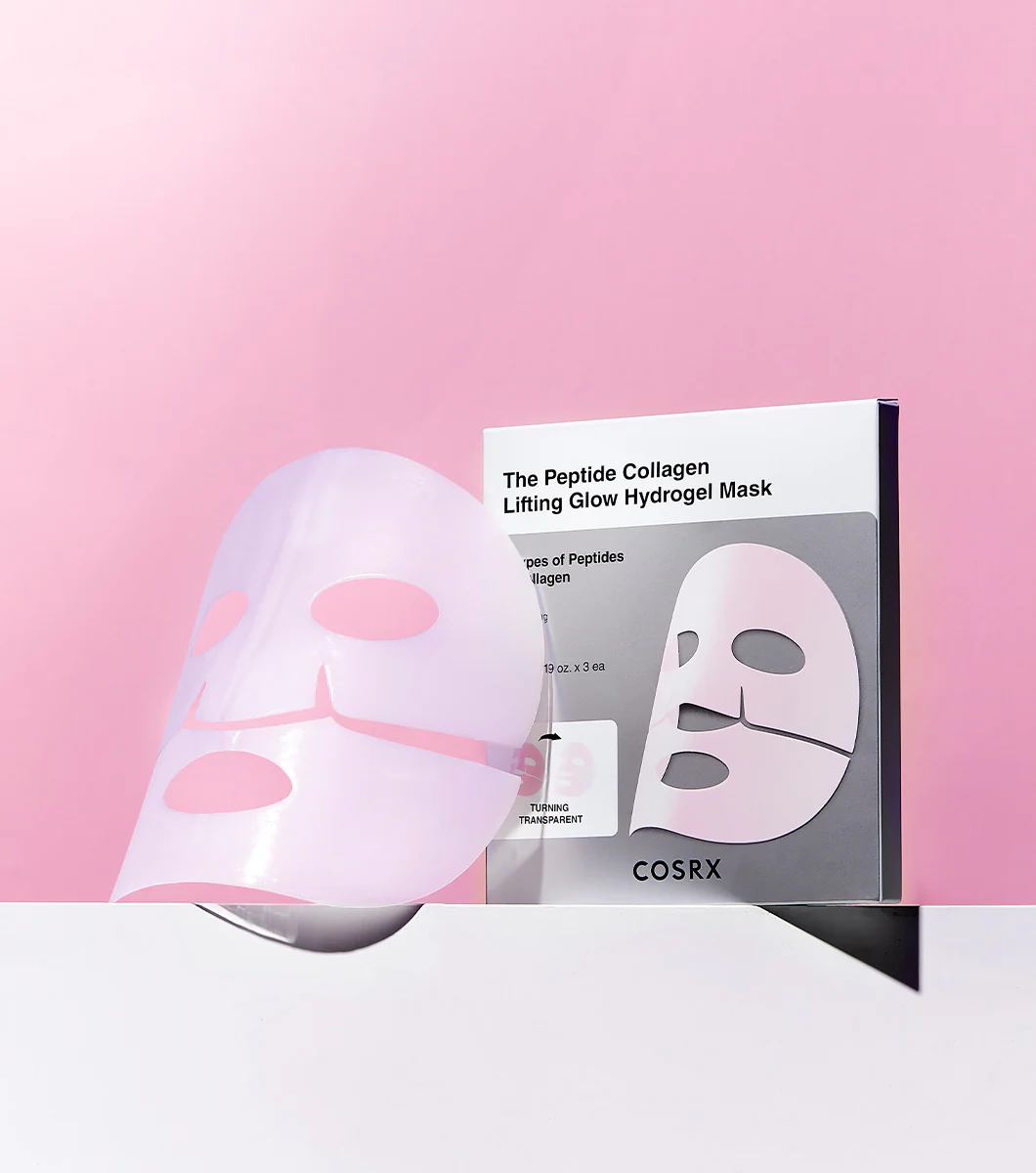 COSRX THE PEPTIDE COLLAGEN LIFTING GLOW HYDROGEL MASK 3u | Máscara lifting glow con colágeno. 3 UNIDADES - Image 2