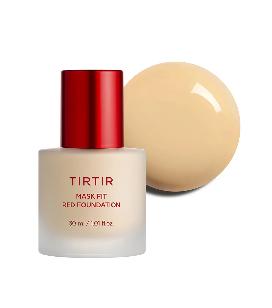 TIRTIR Mask Fit Red Foundation 30ml – Base de Maquillaje Fluida Larga Duración con Astaxantina e Hibisco - Image 4